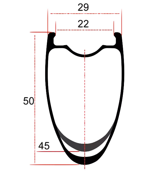 Damil Daisy 50 Carbon Spokes - Ruote Carbonio Strada