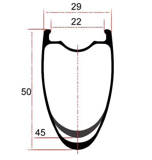 Damil Daisy 50 Carbon Spokes - Ruote Carbonio Strada
